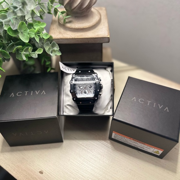Activa X Invicta Men’s Black Chronograph Watch